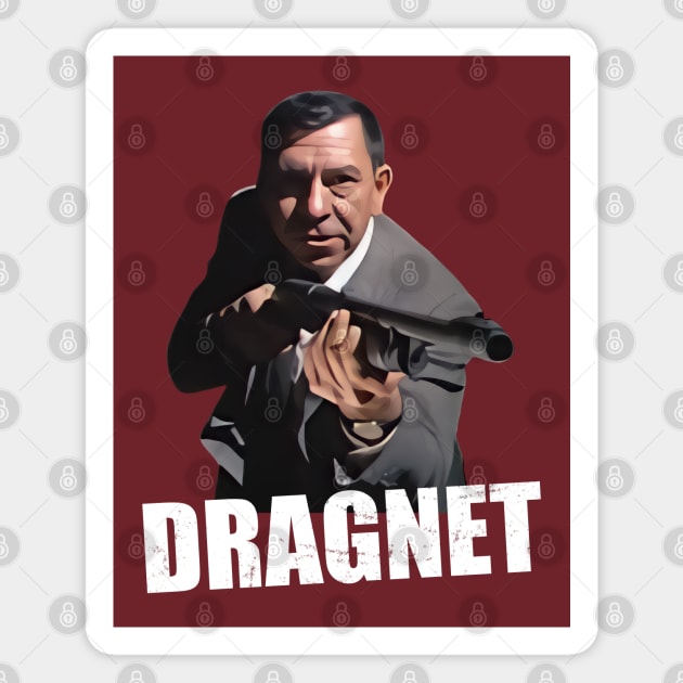 Dragnet - Joe Friday - Shotgun - 60s Cop Show Magnet by wildzerouk